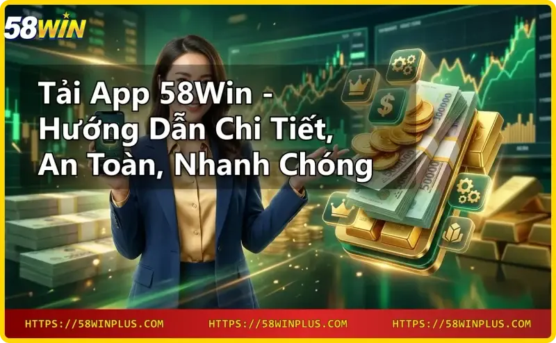 Biểu tượng bảo mật app 58win chính thức